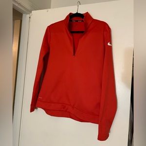 Women’s Red Nike Golf 3/4 Zip